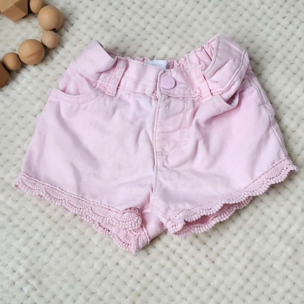 The Children's Place Pink & Lace Shorts
